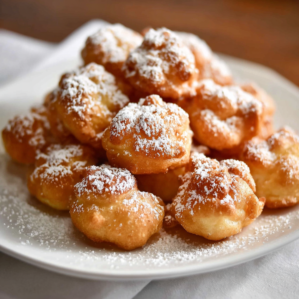 Golden Crispy Mini Funnel Cake Bites: A Nostalgic Fair Treat,