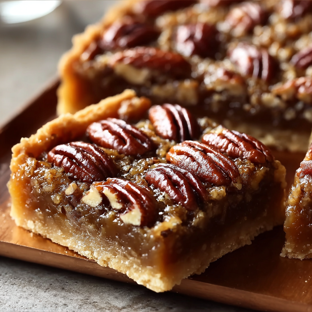 Lazy Girl Pecan Pie Bars