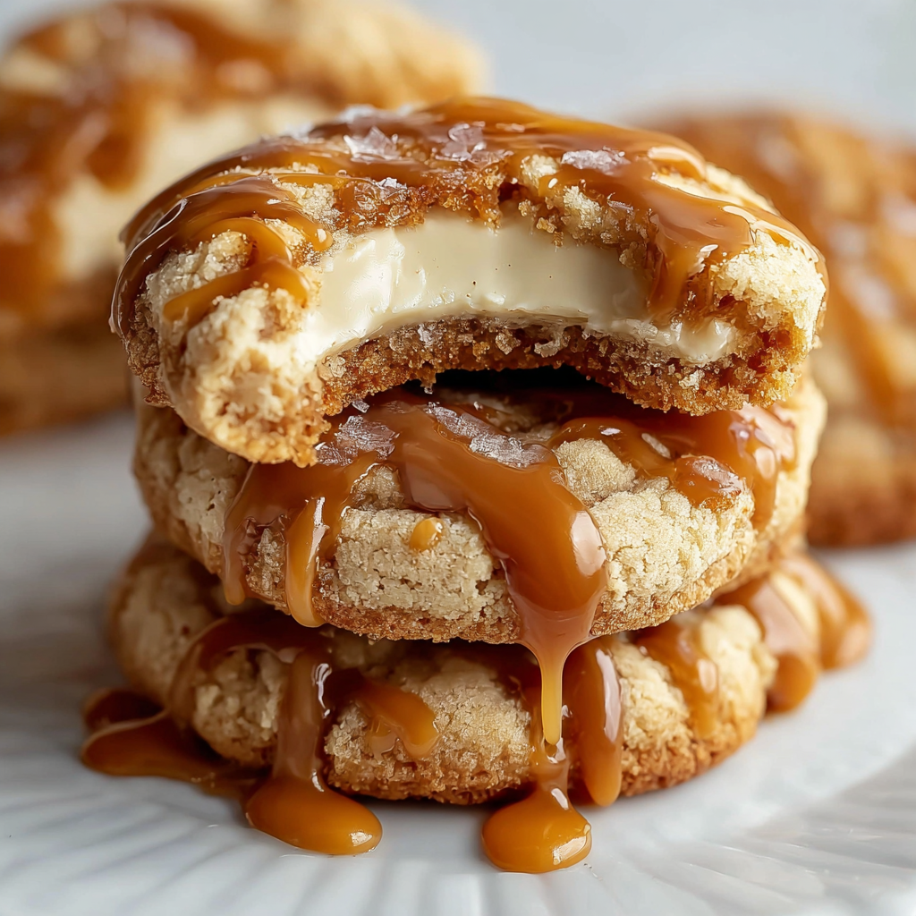 Caramel Cheesecake Cookies