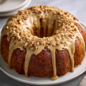 Praline-Glazed Apple Bundt Cake