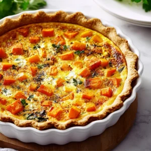 Butternut Squash Quiche