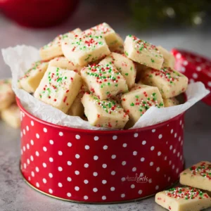 Christmas Shortbread Cookie Bites Recipe