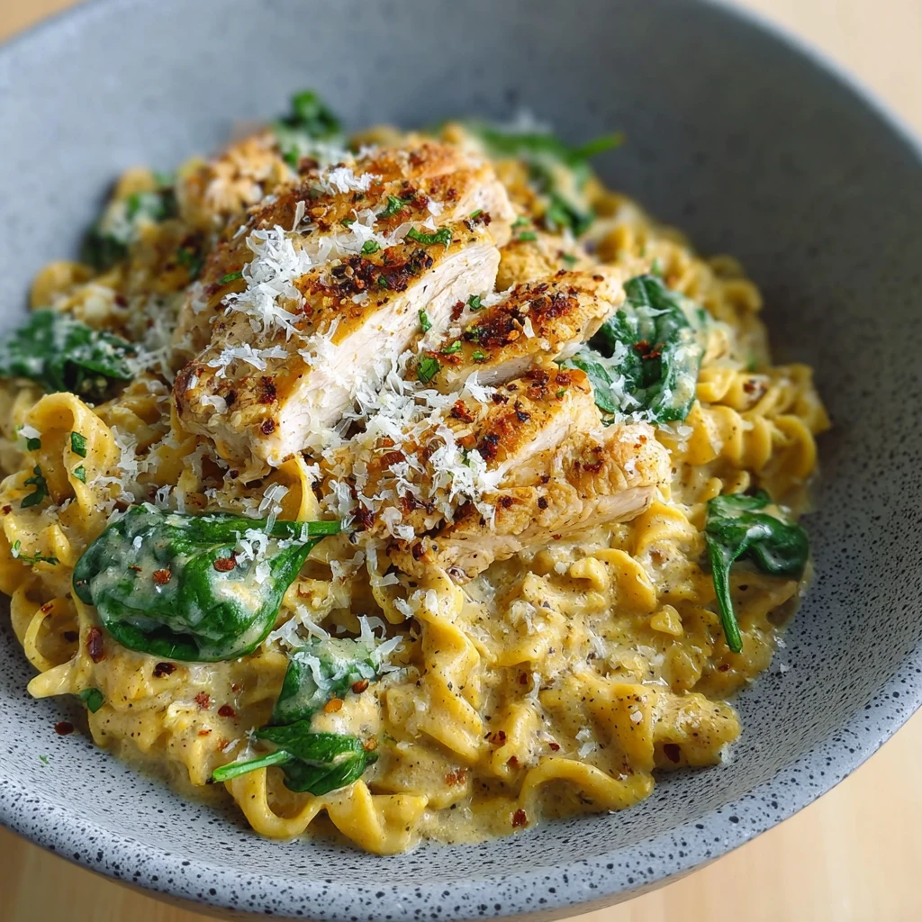 Creamy Parmesan Chicken Pasta