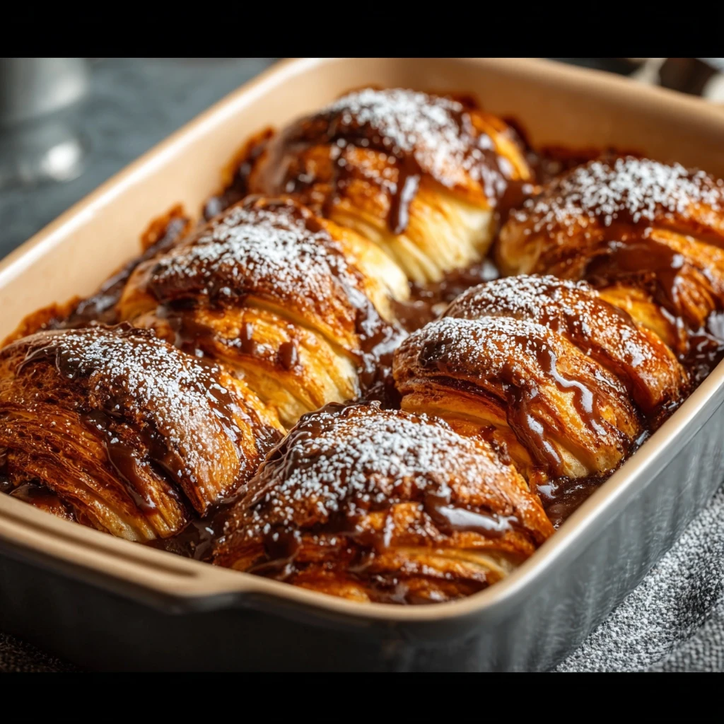 Chocolate Croissant Breakfast Bake: A Decadent Morning Delight