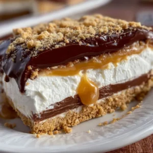 Homemade No-Bake Twix Cheesecake