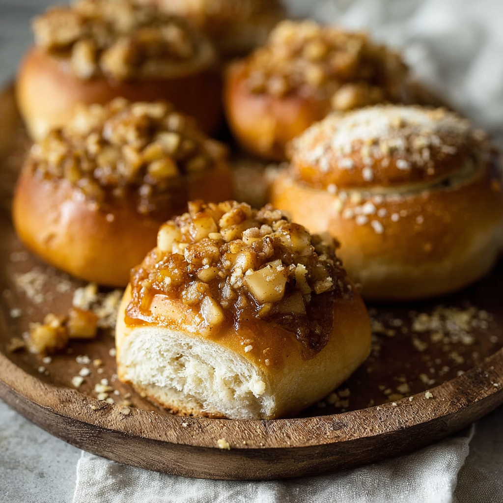 Bake Perfect Vegan Apple Cheesecake Brioche Buns Easily