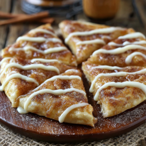 3 Steps to Heavenly Cinnamon-Sugar Pizza with Crescent Rolls!