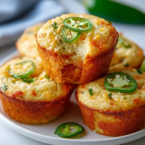 Jalapeño Cheddar Cornbread Muffins