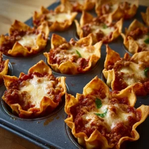 mini lasagna cups