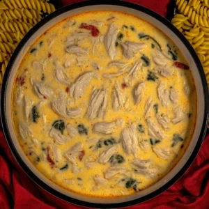 Slow Cooker Garlic Parmesan Chicken Stew