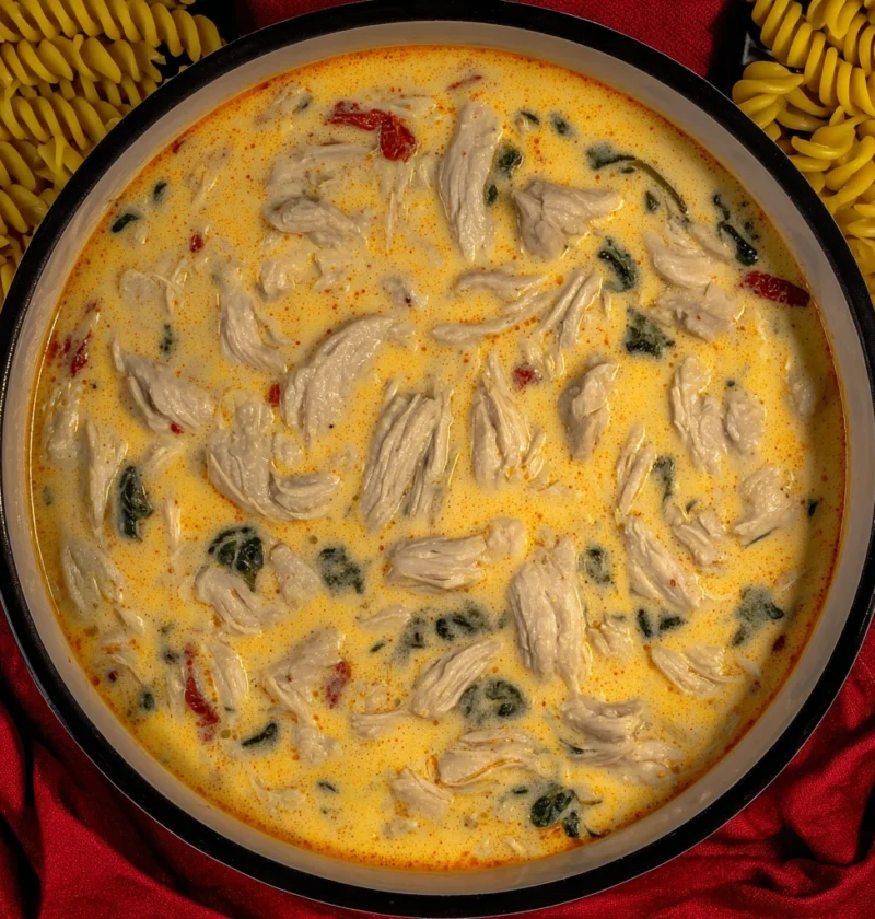 Slow Cooker Garlic Parmesan Chicken Stew