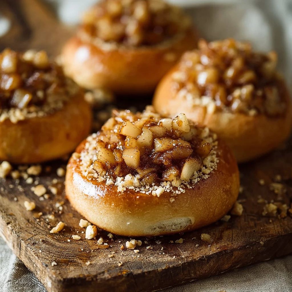 Vegan Apple Cheesecake Brioche Buns