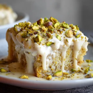 Vegan Pistachio Tres Leches (3 Milk Cake)