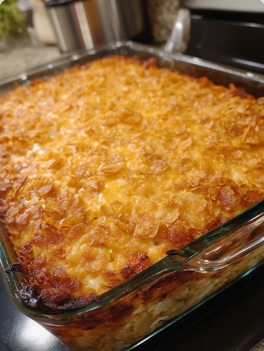 cheesy crispy -hashbrown casserole