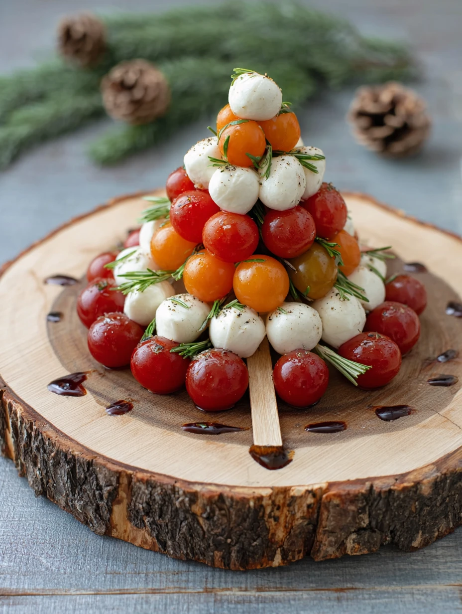 Christmas Tree Caprese Salad