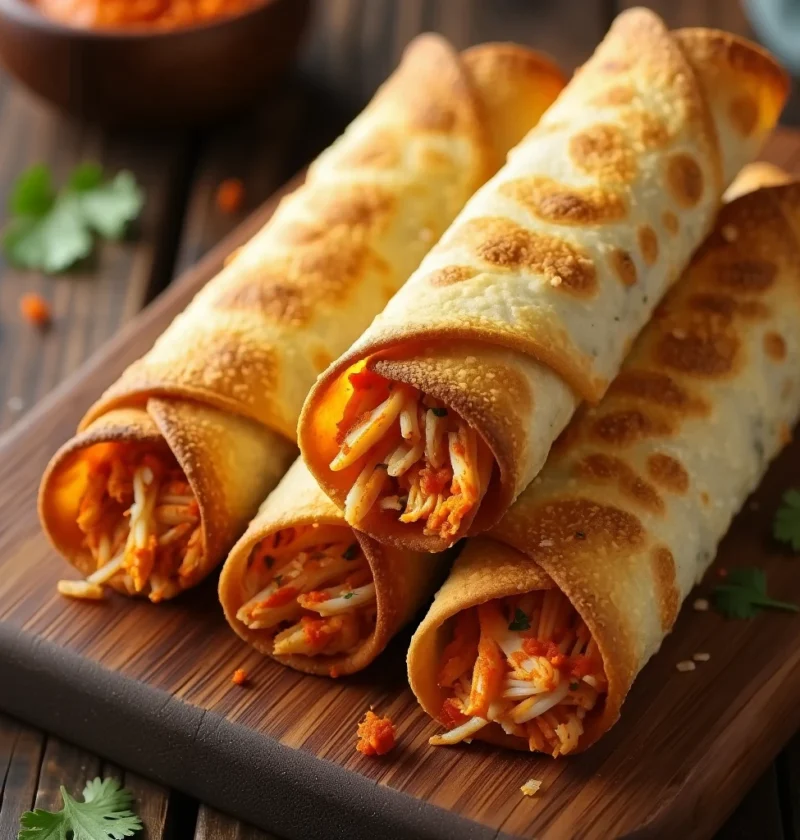 Easy Buffalo Chicken Taquitos Recipe Baked Buffalo Chicken Taquitos How To Make Buffalo Chicken Taquitos Low Carb Buffalo ...