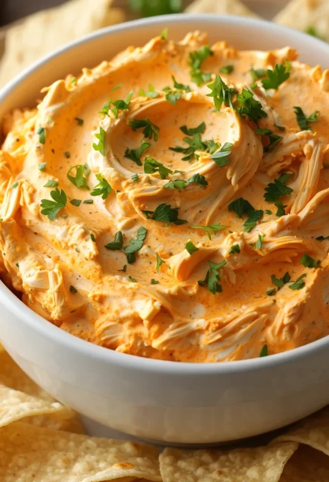Easy Cheesy Buffalo Chicken Dip Crock Pot Recipe Slow Cooker Buffalo Chicken Dip With Cream Cheese Best Crock Pot Buffalo ...