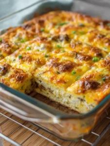 Cheesy Sausage Breakfast Casserole Recipe