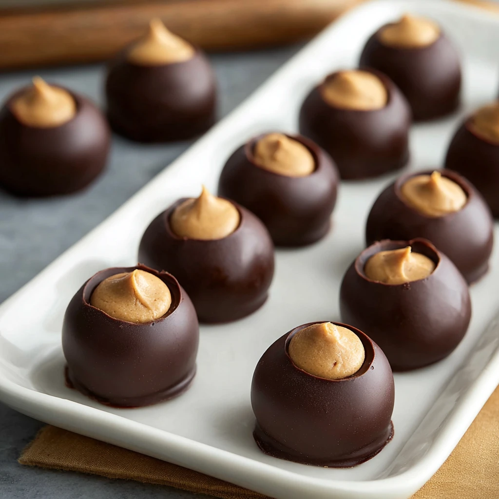Chocolate Dipped Peanut Butter Balls Recipe