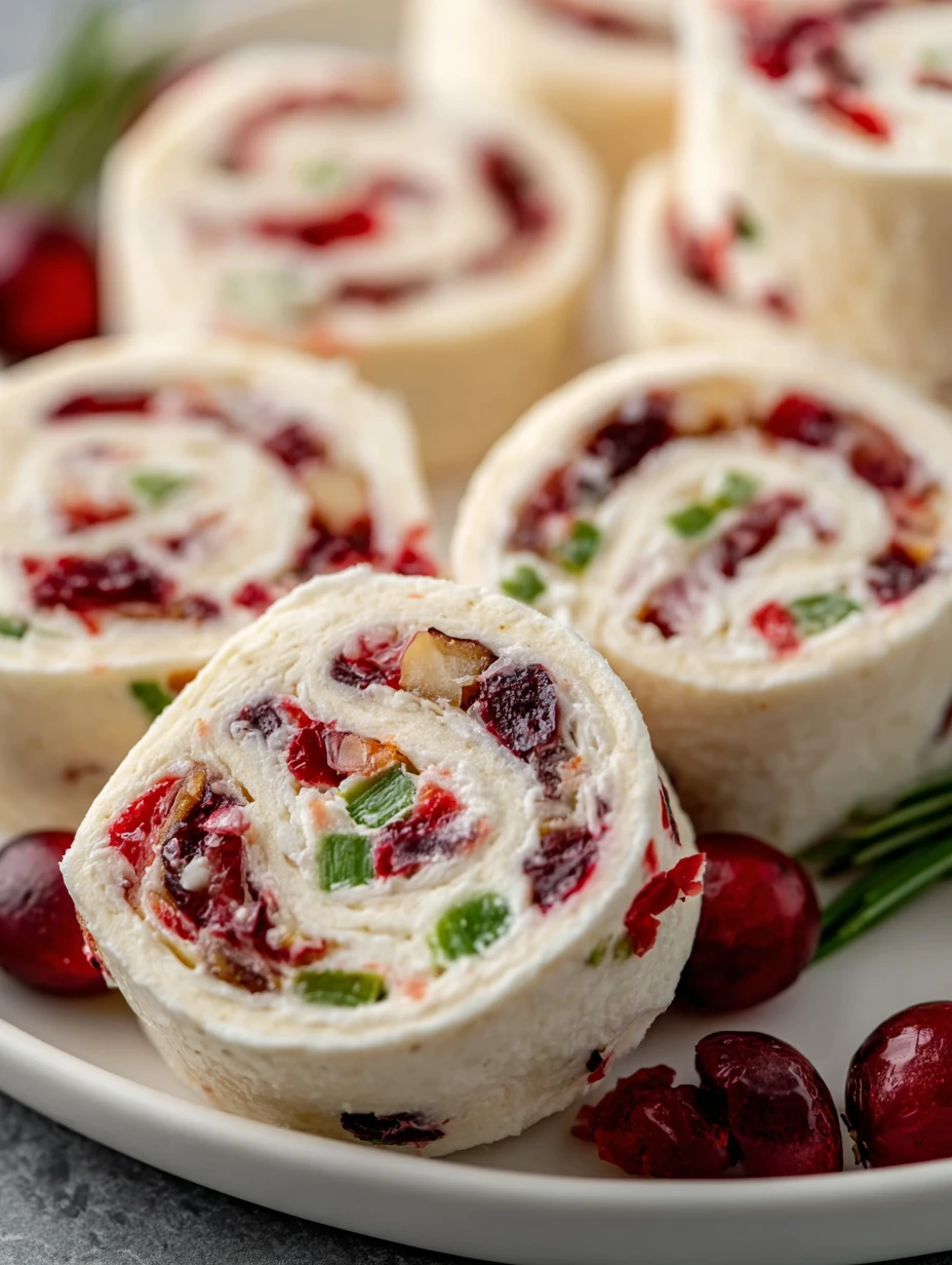 Festive Christmas Cranberry Roll Ups Recipe