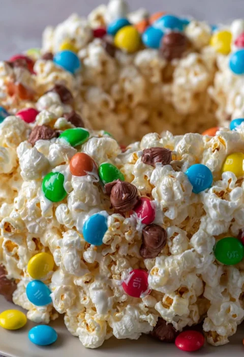 Easy No-bake Popcorn Cake Recipe Popcorn Cake Recipe For Kids Simple Popcorn Dessert Ideas No-bake Sweet Popcorn Cake Home...