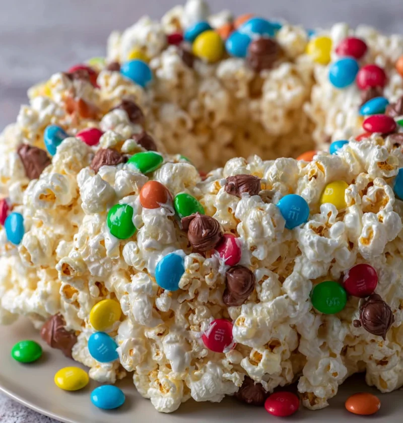 Easy No-bake Popcorn Cake Recipe Popcorn Cake Recipe For Kids Simple Popcorn Dessert Ideas No-bake Sweet Popcorn Cake Home...
