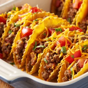 Oven-Baked Cheesy Tacos Recipe