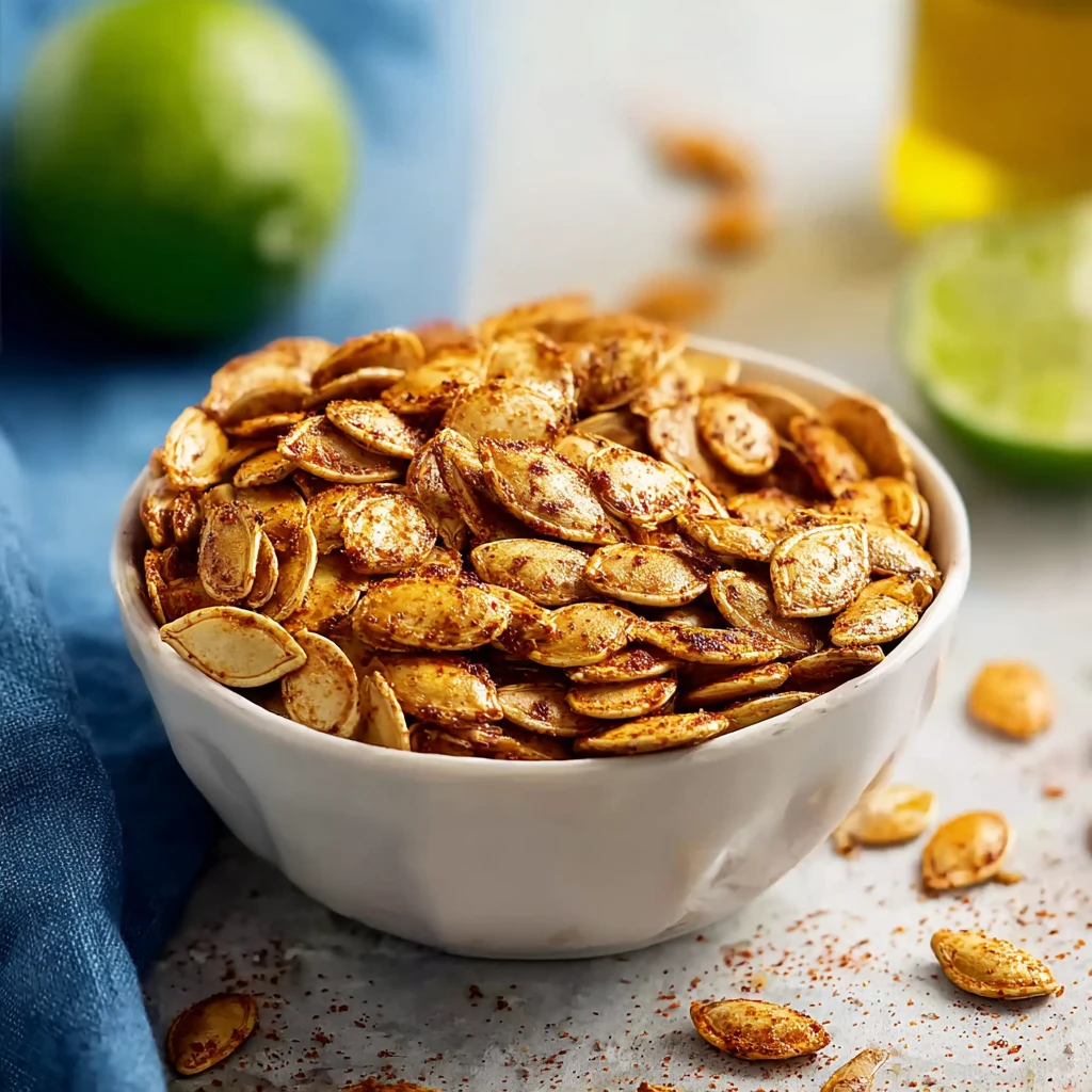 Easy Spicy Chili Lime Pumpkin Seeds