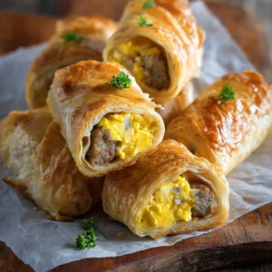 Sausage Egg & Cheese Roll-Ups