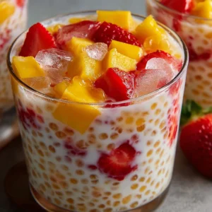 Strawberry Mango Sago – Creamy Tropical Dessert Recipe