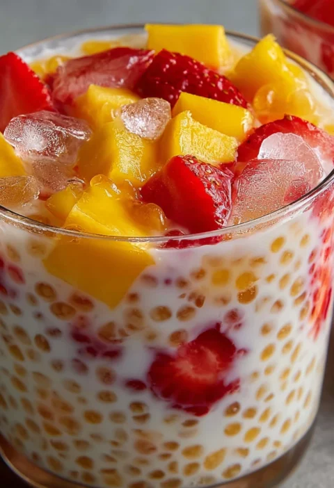 Strawberry Mango Sago Recipe How To Make Strawberry Mango Sago Best Tropical Sago Dessert Recipe Homemade Strawberry Mango...