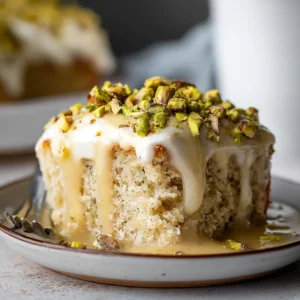 Vegan Pistachio Tres Leches (3 Milk Cake)