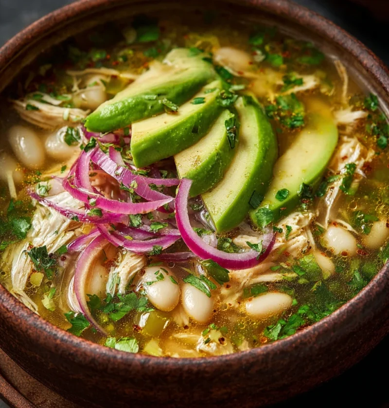 Zesty Green Chicken Chili Soup Recipe White Bean Chicken Chili With Avocado Healthy Green Chili Chicken Soup Slow Cooker G...