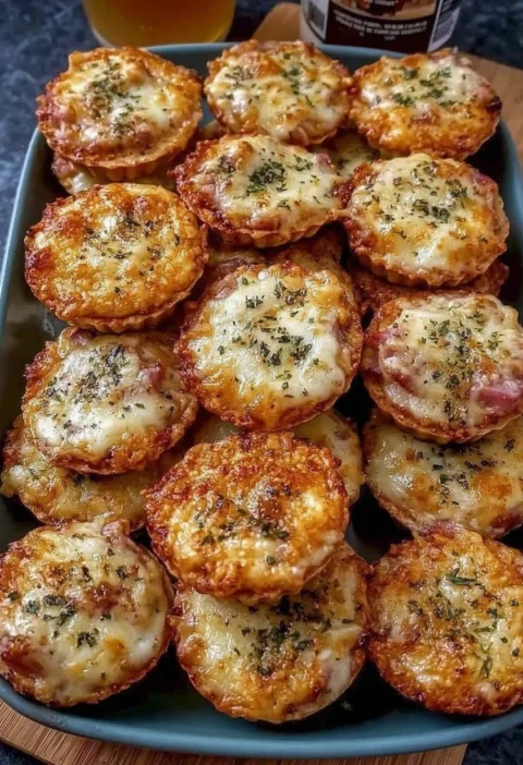 Baked Ham Cheese Ritz Cracker Bites