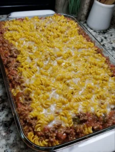 cheesy beef and pasta-casserole
