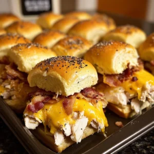 Chicken Bacon Ranch Sliders