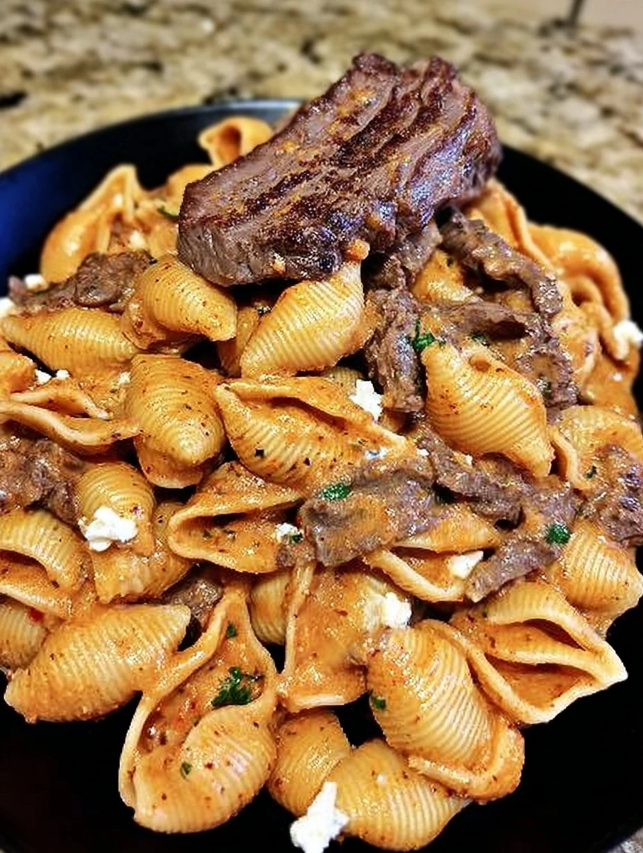 Creamy Paprika Steak Shells