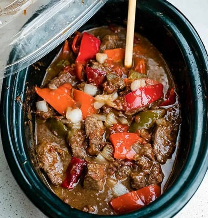 Crock Pot Pepper Steak