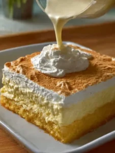 layered custard cake recipe