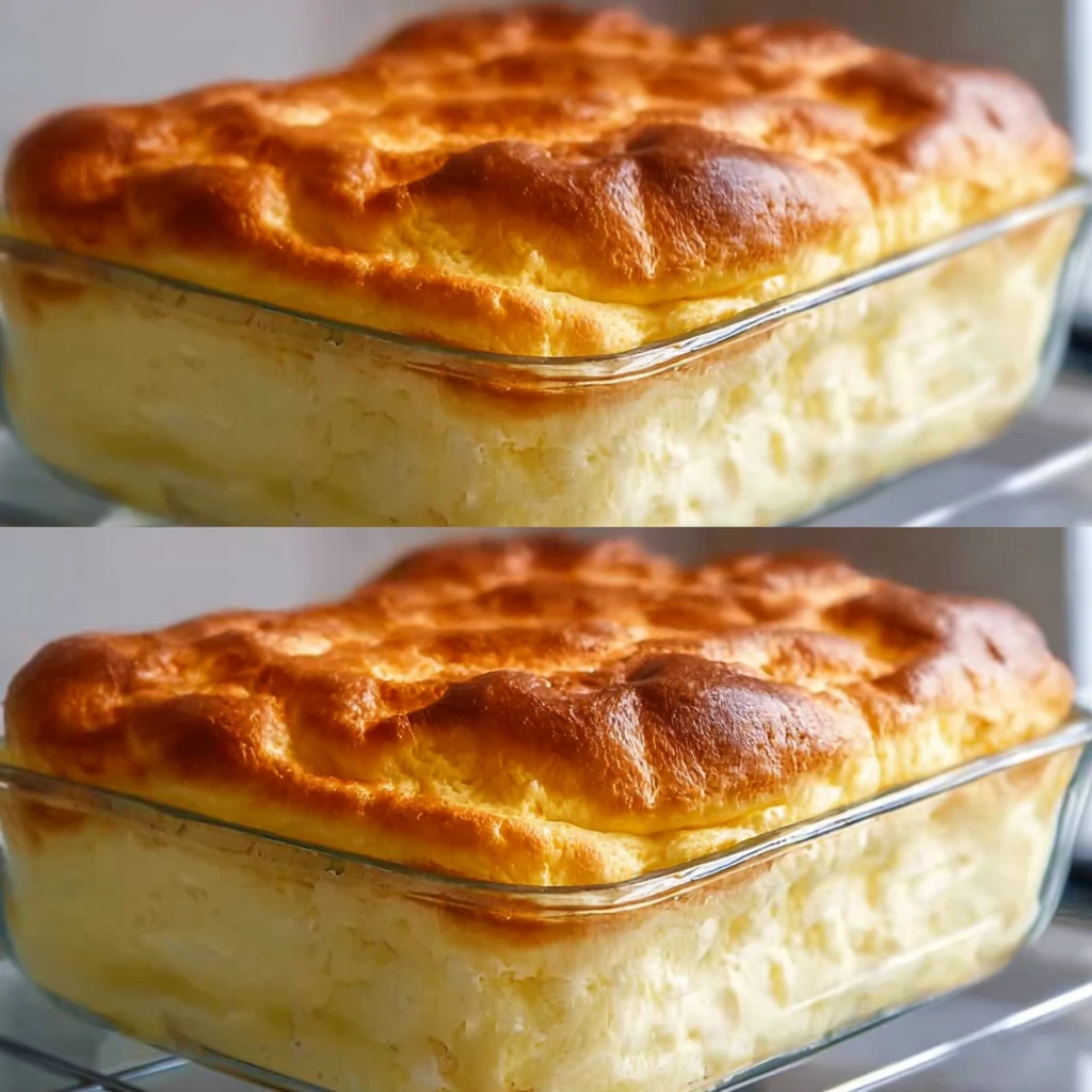 fluffy baked milk souffle