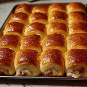 homemade sausage and cheese croissant rolls