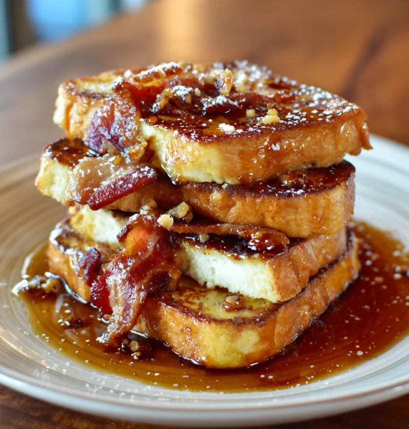 Bourbon Maple Bacon French Toast Sweet Smoky Sinfully
