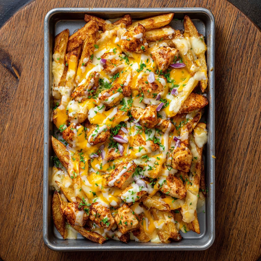 Cajun Chicken Loaded Fries