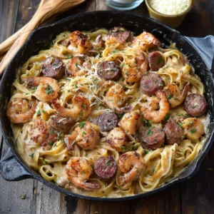 Cajun Shrimp and Sausage Pasta