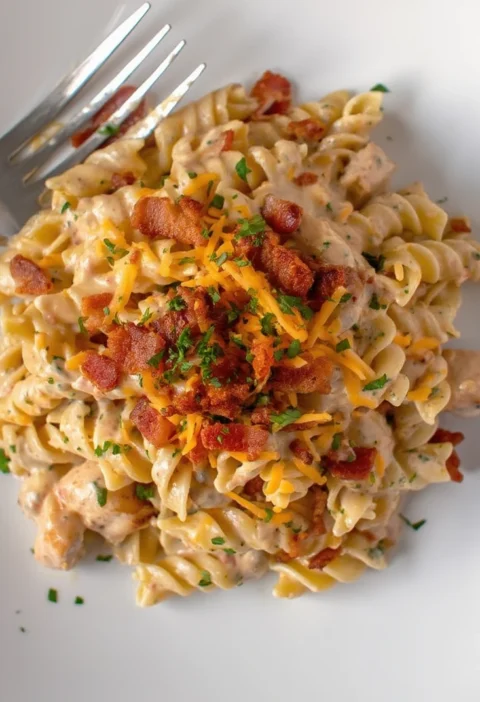 Chicken Bacon Ranch Pasta