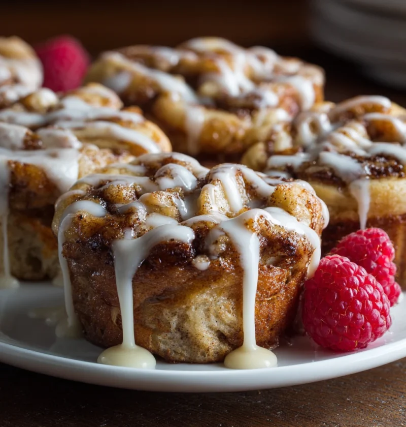 Cinnamon Roll French Toast Muffins