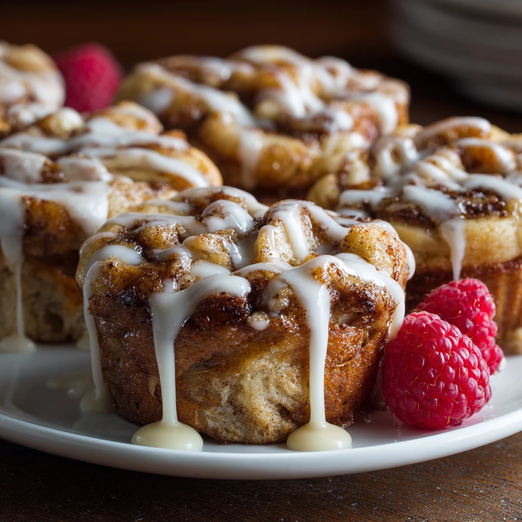 Cinnamon Roll French Toast Muffins