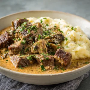 Creamy Parmesan Beef : Rich & Comforting