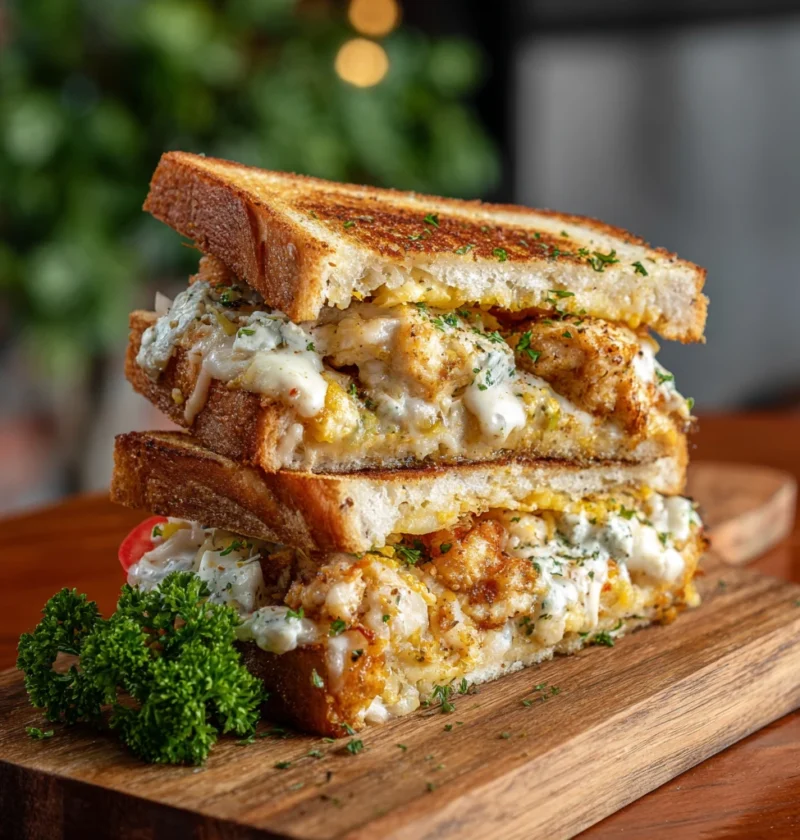 Delicious Chicken Garlic Sandwich
