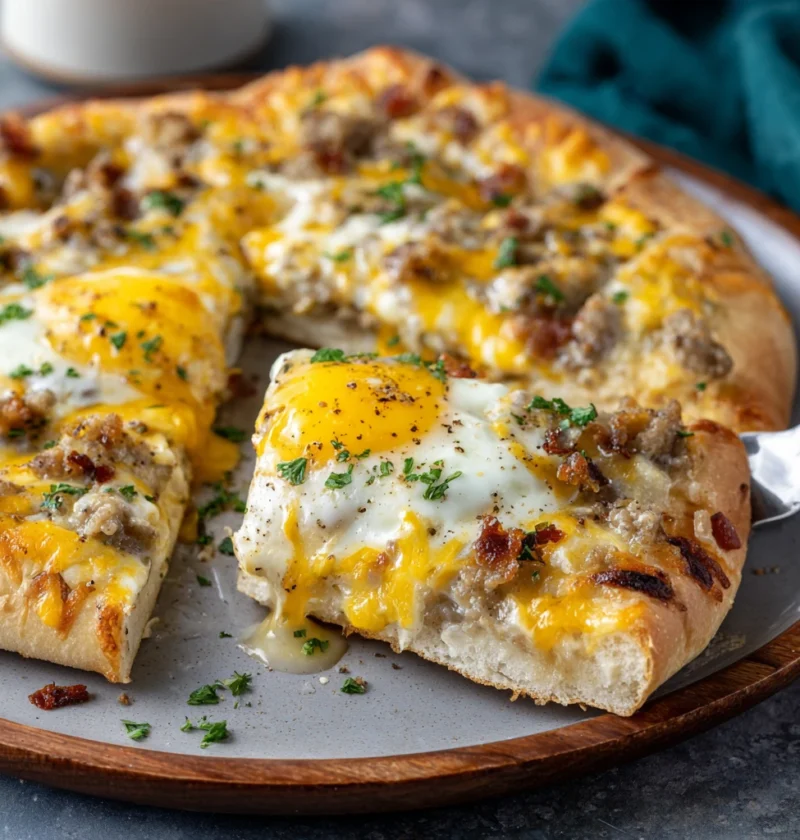 Biscuits Gravy Breakfast Pizza